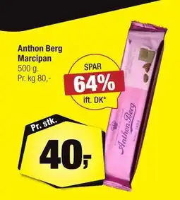 Calle Anthon Berg Marcipan, DKK 40 tilbud
