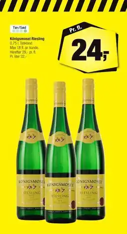 Calle Königsmosel Riesling, DKK 24 tilbud