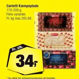 Calle Carletti Kæmpeplade, DKK 34 tilbud