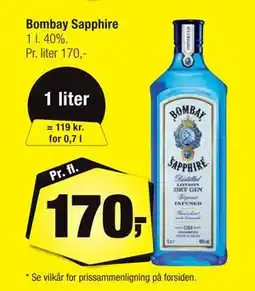 Calle Bombay Sapphire, DKK 170 tilbud