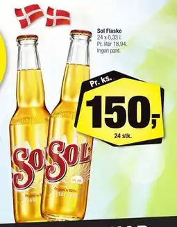 Calle Sol Flaske, DKK 150 tilbud