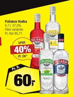 Calle Poliakov Vodka, DKK 60 tilbud