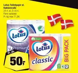 Calle Lotus Toiletpapir el. Køkkenrulle, DKK 50 tilbud