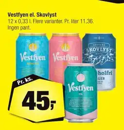 Calle Vestfyen el. Skovlyst, DKK 45 tilbud