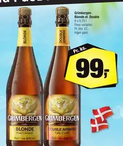 Calle Grimbergen Blonde el. Double, DKK 99 tilbud