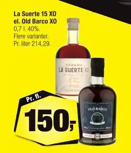 Calle La Suerte 15 XO el. Old Barco XO, DKK 150 tilbud