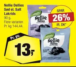 Calle Nellie Dellies Sød el. Salt Lakrids, DKK 13 tilbud