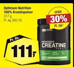 Calle Optimum Nutrition 100% Kreatinpulver, DKK 111 tilbud