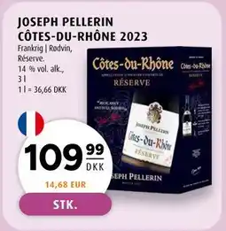 Scandinavian Park JOSEPH PELLERIN CÔTES-DU-RHÔNE 2023, DKK 109.99 tilbud