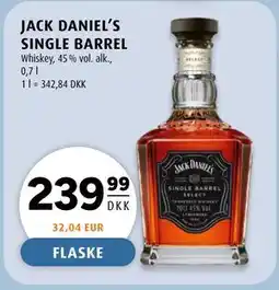 Scandinavian Park JACK DANIEL’S SINGLE BARREL, DKK 239.99 tilbud