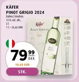 Scandinavian Park KÄFER PINOT GRIGIO 2024, DKK 79.99 tilbud