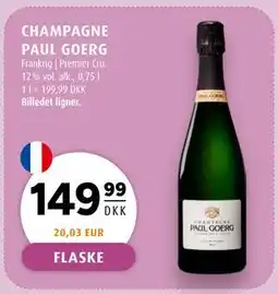 Scandinavian Park CHAMPAGNE PAUL GOERG, DKK 149.99 tilbud