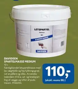 Davidsen DAVIDSEN SPARTELMASSE MEDIUM, DKK 110 tilbud