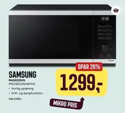 Skousen SAMSUNG MIKROOVN, DKK 1299 tilbud