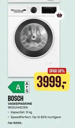 Skousen BOSCH VASKEMASKINE WGG244ZISN, DKK 3999 tilbud