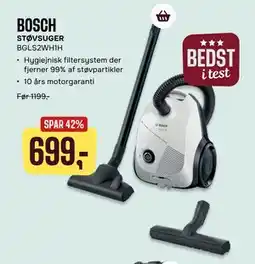 Skousen BOSCH STØVSUGER BGLS2WH1H, DKK 699 tilbud