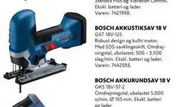 Davidsen BOSCH AKKUSTIKSAV 18 V, DKK 1495 tilbud