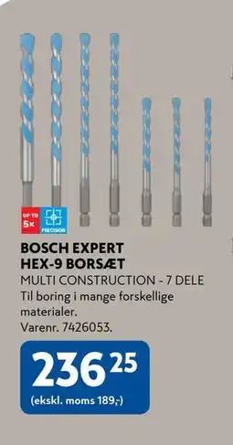Davidsen BOSCH EXPERT HEX-9 BORSÆT, DKK 236.25 tilbud