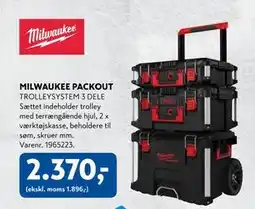 Davidsen MILWAUKEE PACKOUT, DKK 2370 tilbud