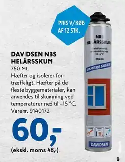 Davidsen DAVIDSEN NBS HELÅRSSKUM, DKK 60 tilbud
