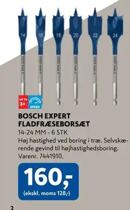 Davidsen BOSCH EXPERT FLADFRÆSEBORSÆT, DKK 160 tilbud