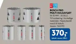 Davidsen BOSCH PRO MULTI HULSAVSÆT, DKK 370 tilbud