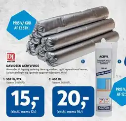 Davidsen DAVIDSEN ACRYLFUGE, DKK 20 tilbud