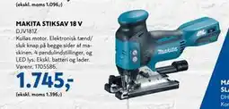 Davidsen MAKITA STIKSAV 18 V, DKK 1745 tilbud