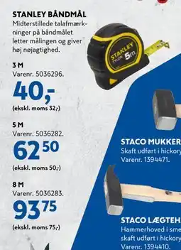 Davidsen STANLEY BÅNDMÅL tilbud