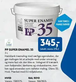 Davidsen PP SUPER ENAMEL 35, DKK 345 tilbud