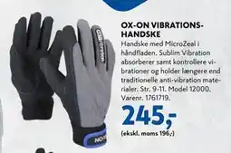 Davidsen OX-ON VIBRATIONSHANDSKE, DKK 245 tilbud