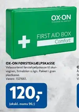 Davidsen OX-ON FØRSTEHJÆLPSKASSE, DKK 120 tilbud