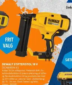 Davidsen DEWALT DYKKERPISTOL 18 V DEWALT STIFTEPISTOL 18 V tilbud