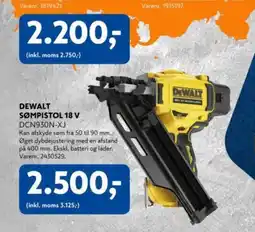Davidsen DEWALT SØMPISTOL 18 V tilbud