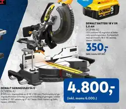 Davidsen DEWALT BATTERI 18 V XR 5,0 AH DCB184-XJ tilbud
