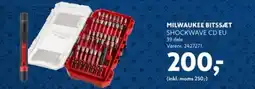 Davidsen MILWAUKEE BITSSÆT SHOCKWAVE CD EU tilbud