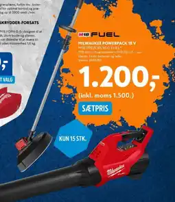 Davidsen MILWAUKEE POWERPACK 18 V tilbud