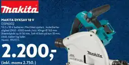 Davidsen MAKITA DYKSAV 18 V tilbud