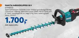 Davidsen MAKITA HÆKKEKLIPPER 18 V tilbud