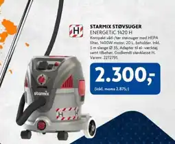 Davidsen STARMIX STØVSUGER ENERGETIC 1420 H tilbud