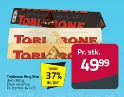Fleggaard Toblerone King Size, DKK 49.99 tilbud