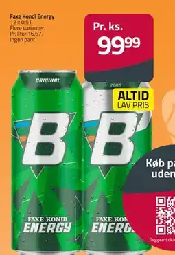 Fleggaard Faxe Kondi Energy, DKK 99.99 tilbud