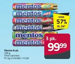 Fleggaard Mentos 8-pk., DKK 99.99 tilbud
