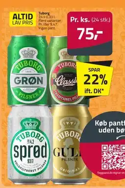 Fleggaard Tuborg, DKK 75 tilbud