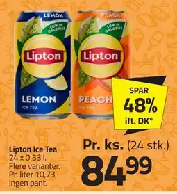 Fleggaard Lipton Ice Tea, DKK 84.99 tilbud