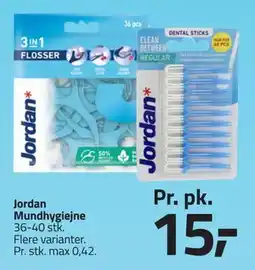 Fleggaard Jordan Mundhygiejne, DKK 15 tilbud