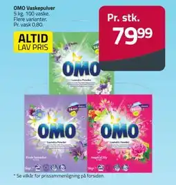 Fleggaard OMO Vaskepulver, DKK 79.99 tilbud