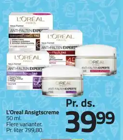 Fleggaard L’Oreal Ansigtscreme, DKK 39.99 tilbud
