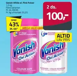 Fleggaard Vanish White el. Pink Pulver, DKK 100 tilbud