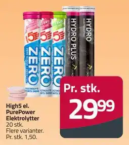 Fleggaard High5 el. PurePower Elektrolytter, DKK 29.99 tilbud